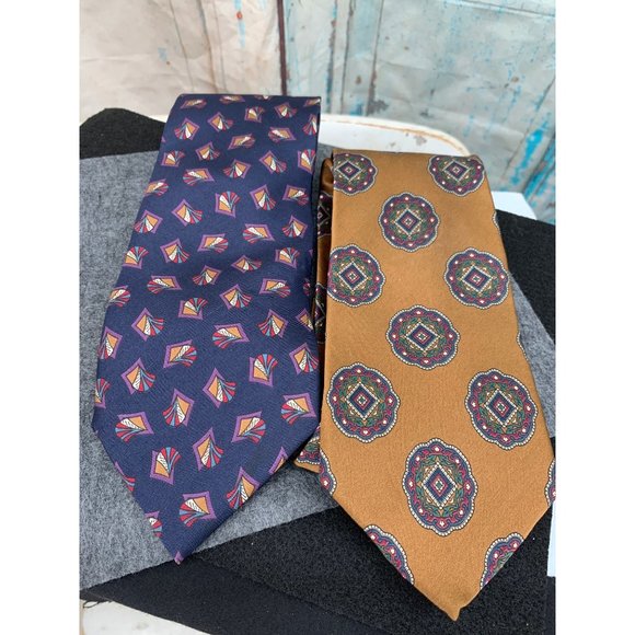 Christen Dior 2 Silk Ties, Made in USA - Picture 1 of 8